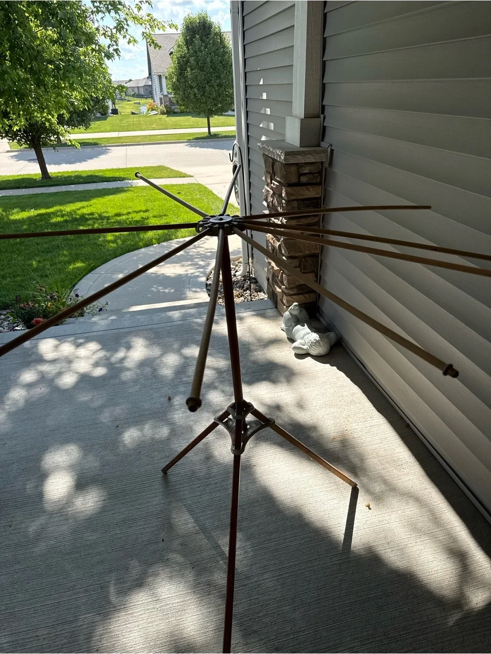 Artmoore Co 1920's Wood & Metal Collapsible Clothes/Artwork/Herbs Drying Rack